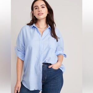 NWT Old Navy Oversized Button-Down Boyfriend Shirt
